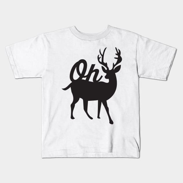 oh deer Kids T-Shirt by e2productions